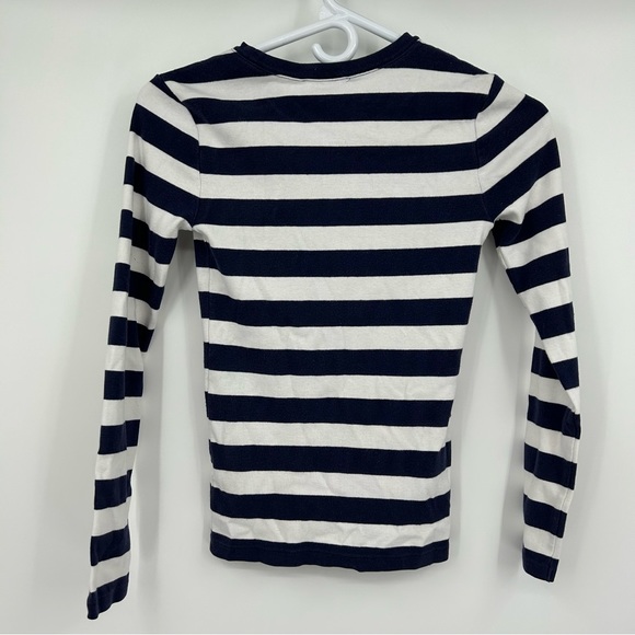 Ralph Lauren Navy and White Striped Long Sleeve - Picture 3 of 3